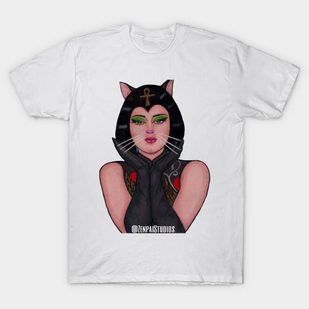 Miss Kitty T-Shirt by Zenpaistudios